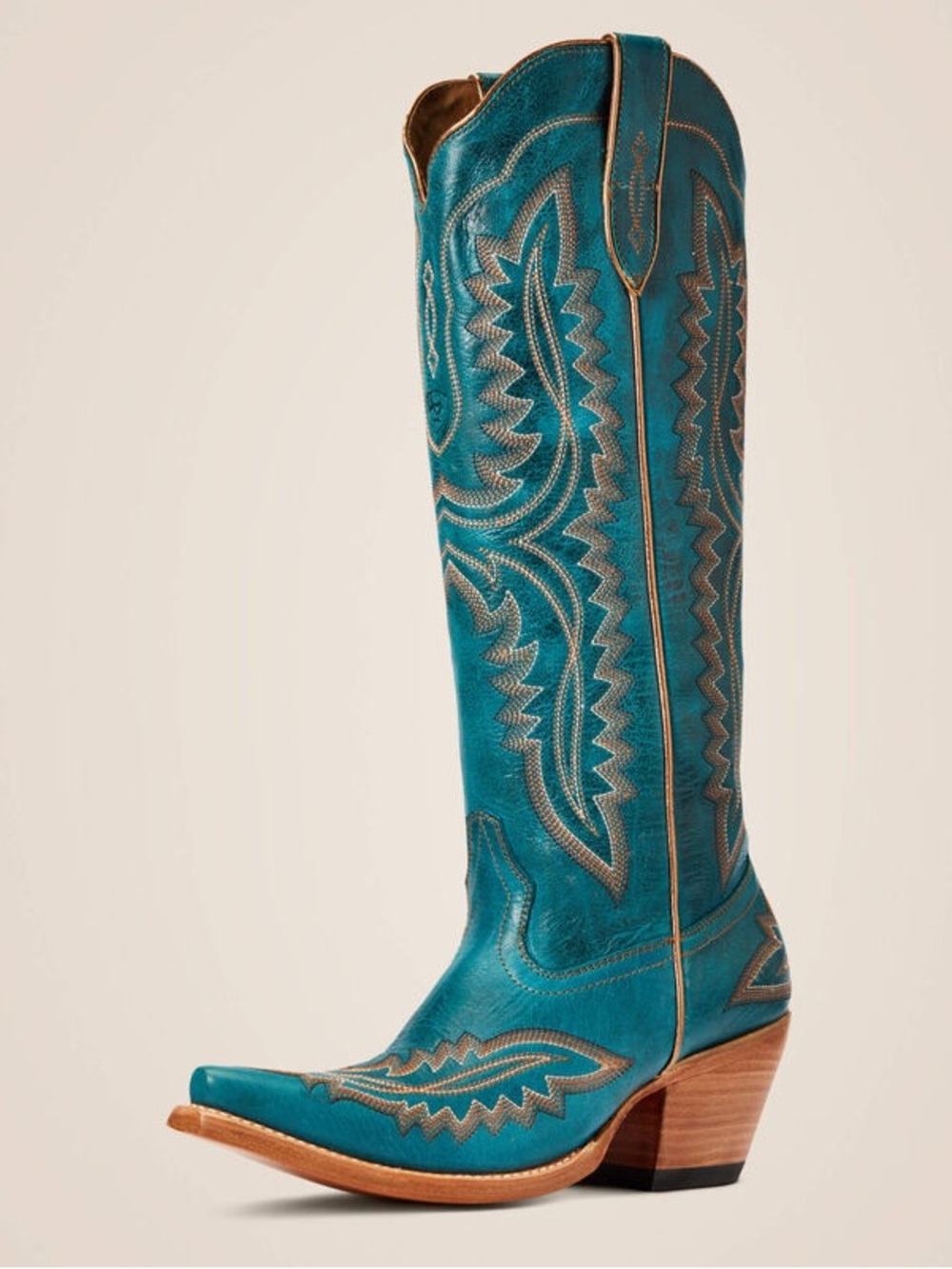 Ariat Casanova Knee-high Tall Boots Western Cowboy Boots. Turquoise. Size 7. - Picture 3 of 16